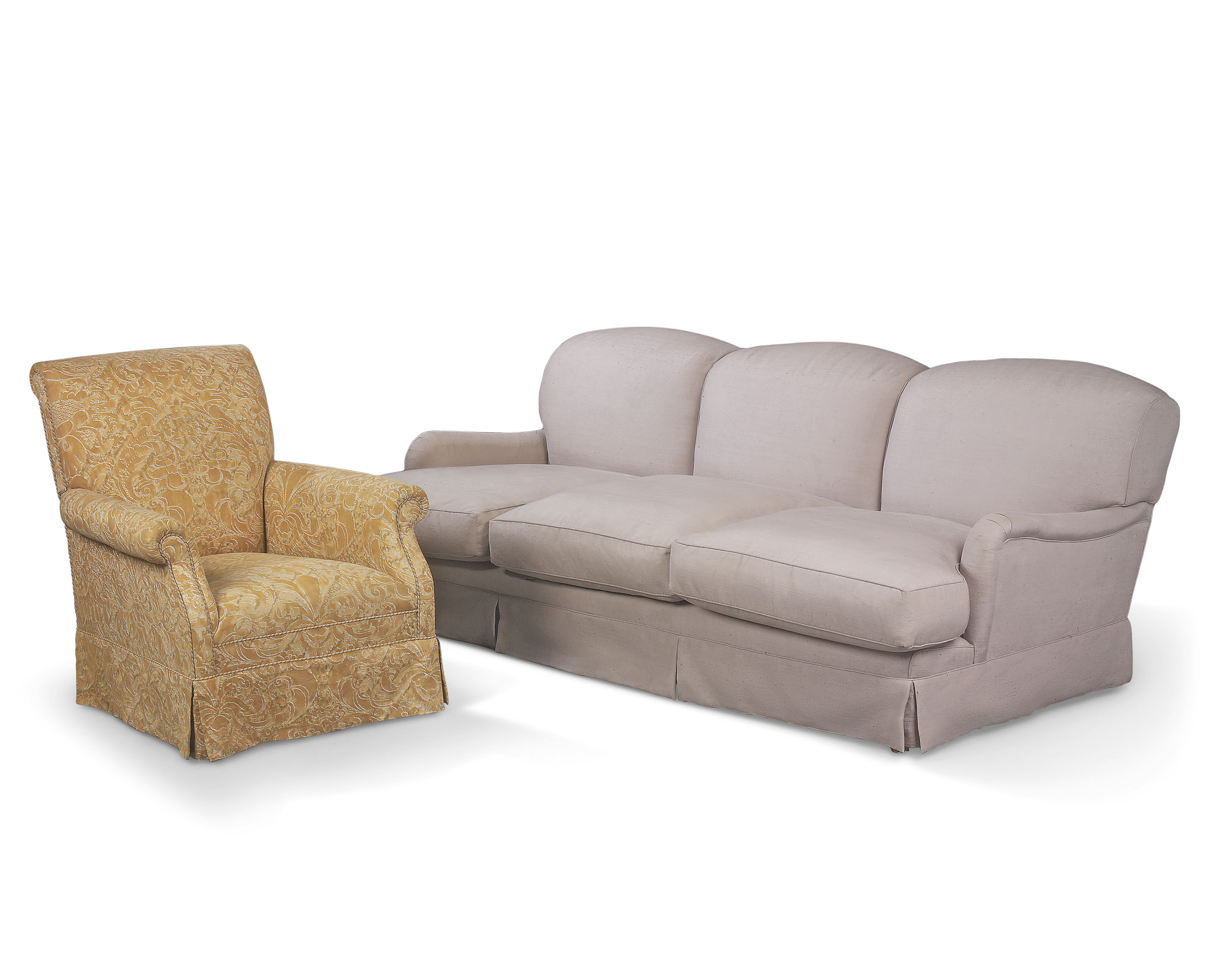 A Three Seat Sofa And Armchair Modern In The Manner Of Howard Chairs Furniture Lighting Chair Christie S